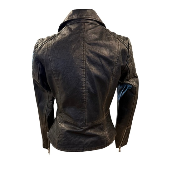 Bod & Christensen Blake Black 100% Genuine Leather Moto Biker Jacket Womens NWT - Picture 7 of 12